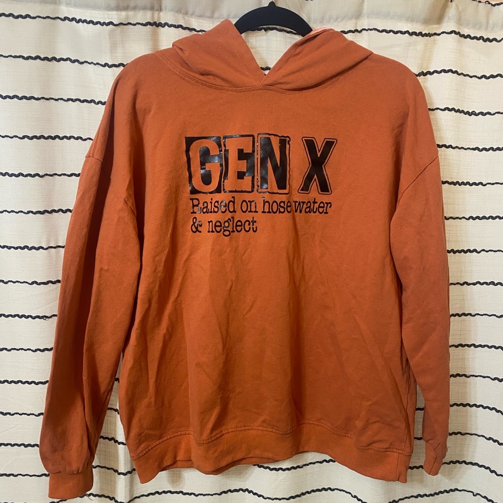 Orange Knit Gen X Lightweight Sweatshirt hoodie
